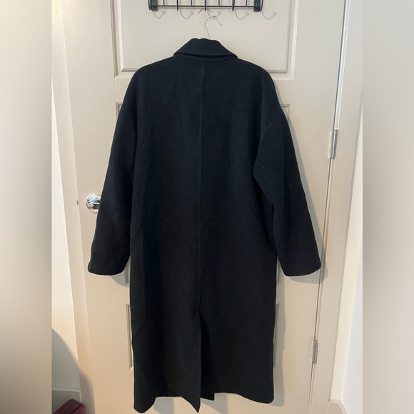R&B black Thea Italian wool coat - Picture 8 of 10